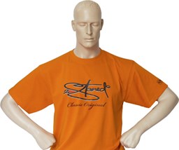 Bild von T-Shirt Vintage Style "Classic Logo"  in Orange von 2stoned