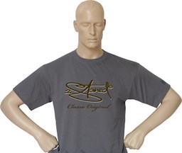 Bild von T-Shirt Vintage Style "Classic Logo"  in Dunkelgrau von 2stoned