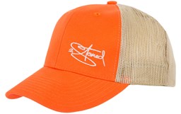 Bild von Retro Trucker Cap mit Stick Classic Logo in Orange-Khaki