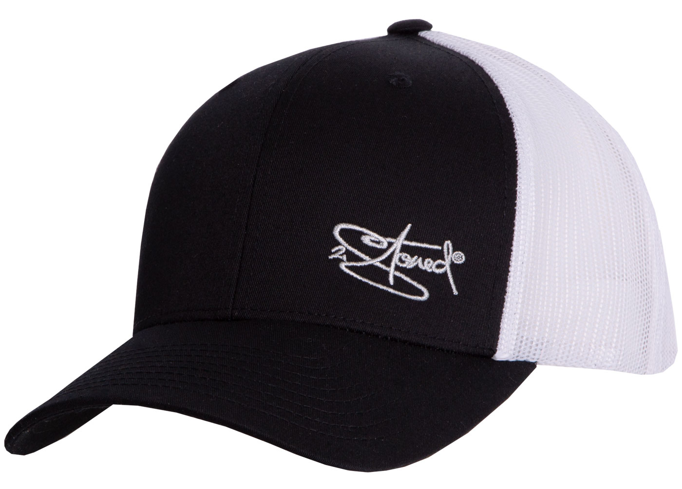 Bild von Original Flexfit Retro Trucker Snapback Cap in Schwarz-Weiss