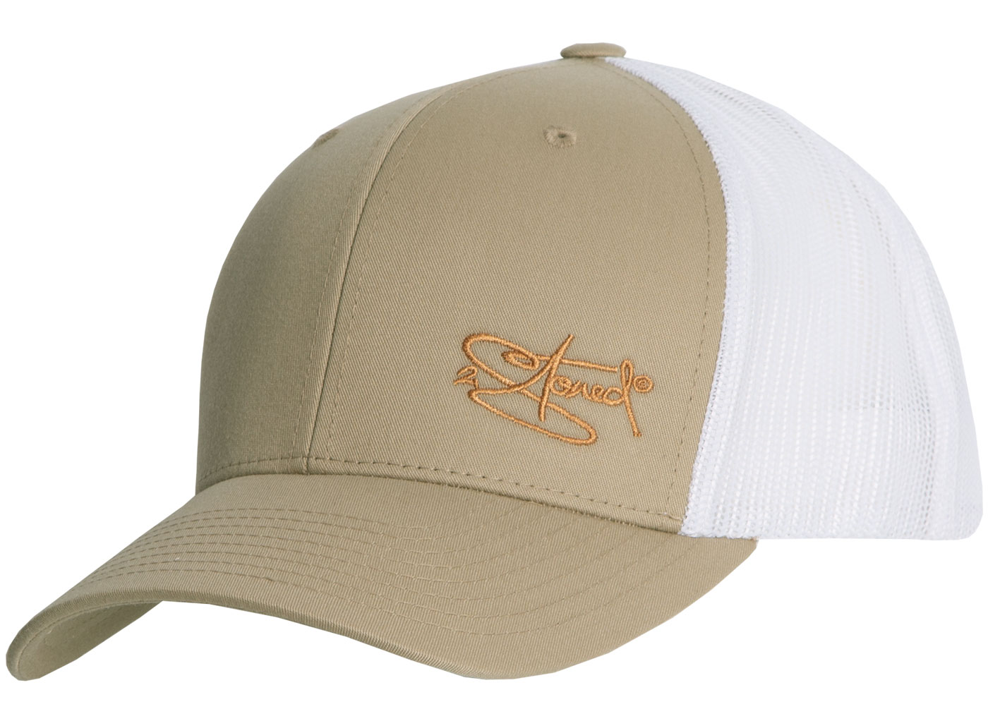 Bild von Original Flexfit Retro Trucker Snapback Cap in Beige-Weiss