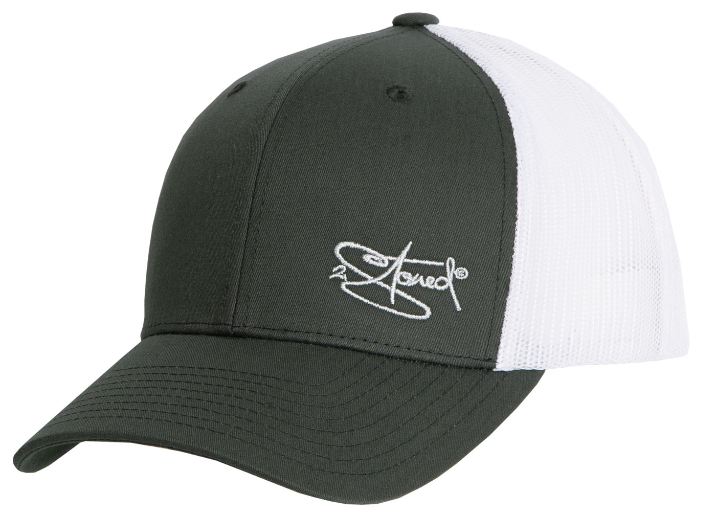 Bild von Original Flexfit Retro Trucker Snapback Cap in Dunkelgrau-Weiss