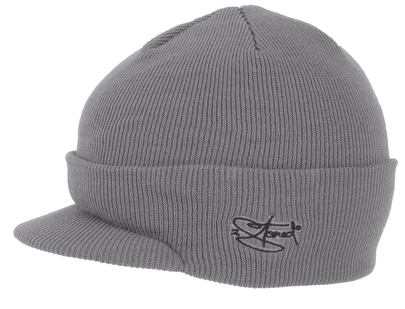 Bild von Original 2stoned Visor Beanie Cap Deluxe in Grau