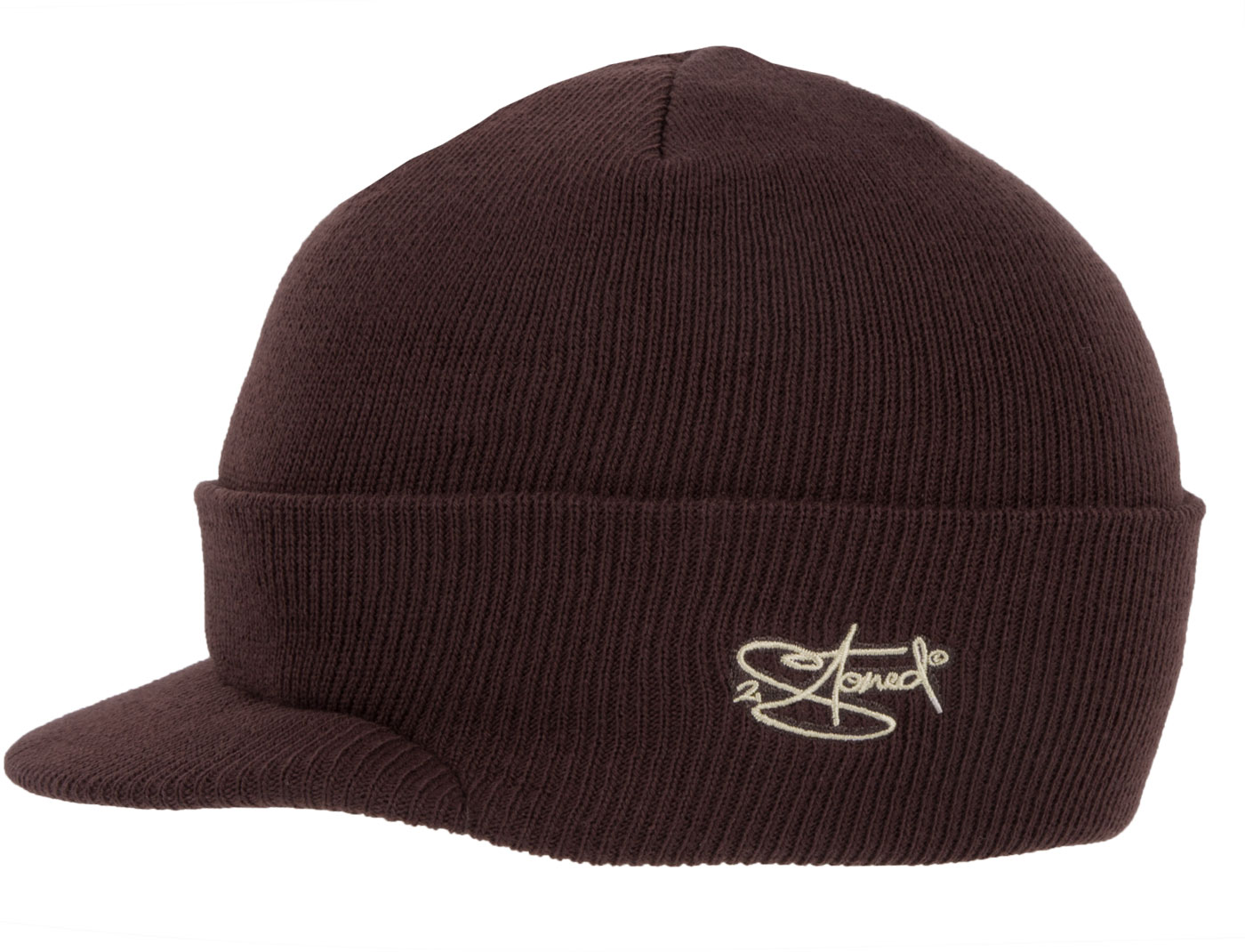 Bild von Original 2stoned Visor Beanie Deluxe in Braun